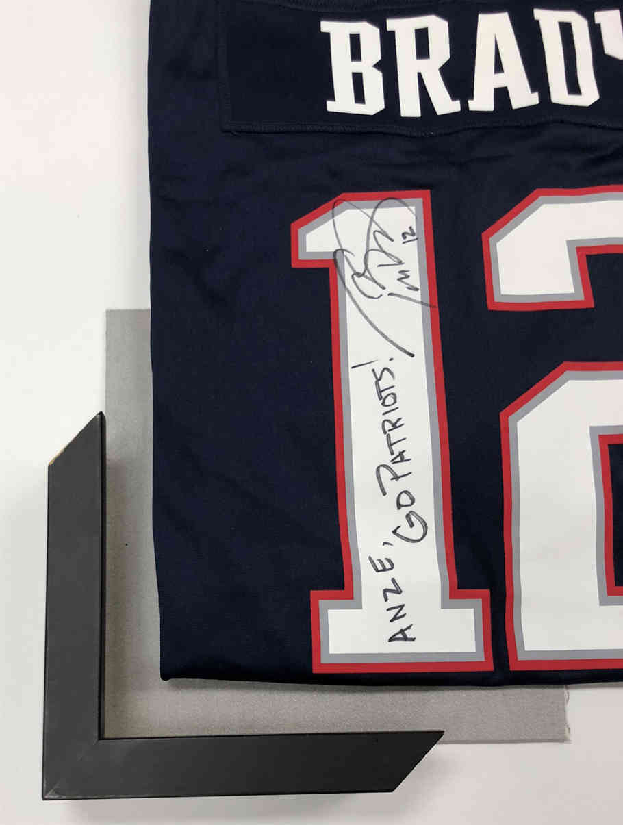 Tom Brady Jersey Framing – Best way to display a New England